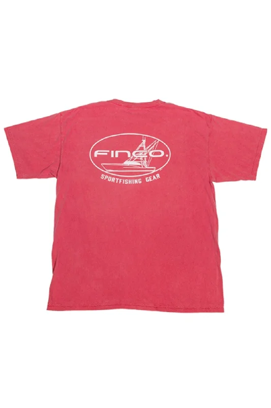 Outrigger Short Sleeve Dockside Cotton in Crimson