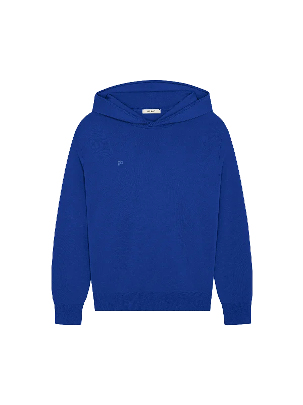 Mens DNA Regenerative Merino Wool Hoodie—earth blue