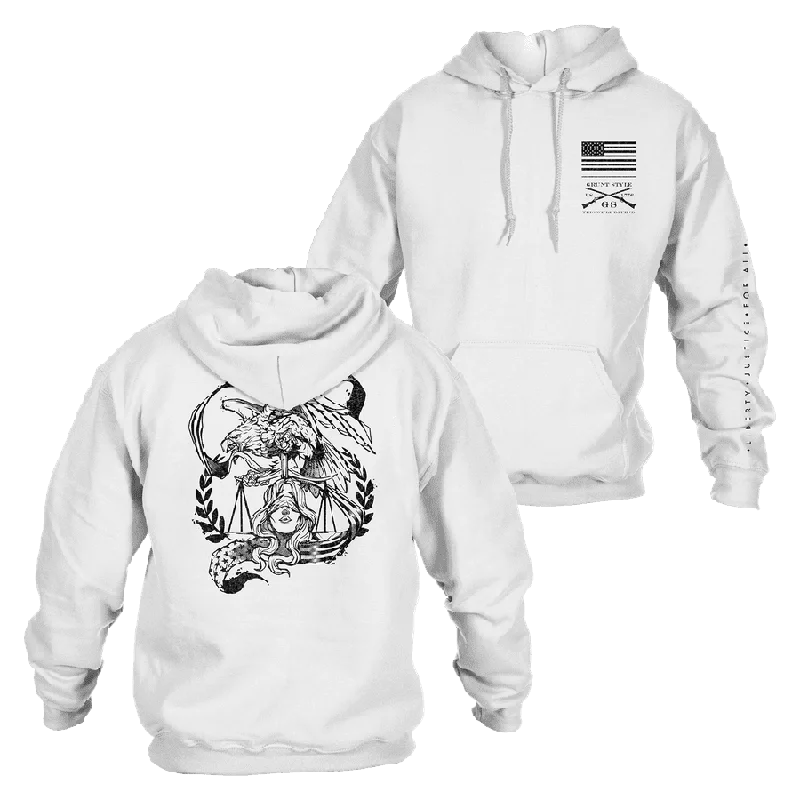 Liberty & Justice Hoodie - White