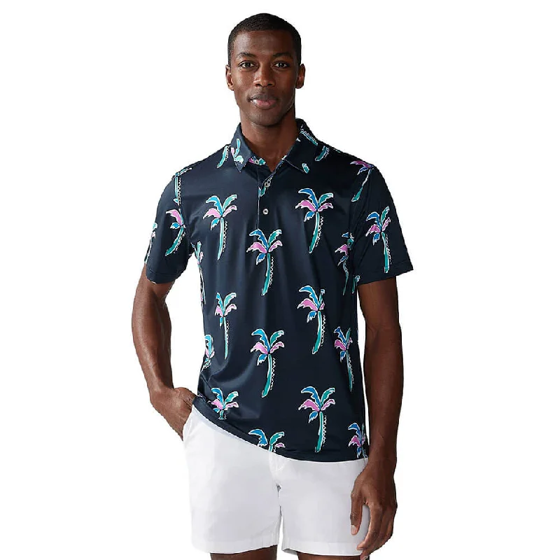 Chubbies The Havana Night Performance Polo Shirt - Black - Pattern Base (Plaids)