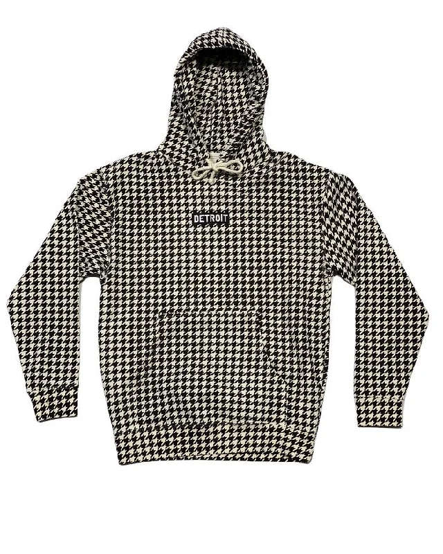 Ink Detroit Premium Heavyweight Hoodie - Houndstooth