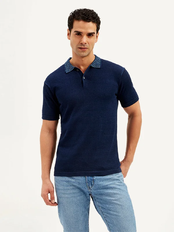 Men's Solid Slim Fit Polo T-Shirt