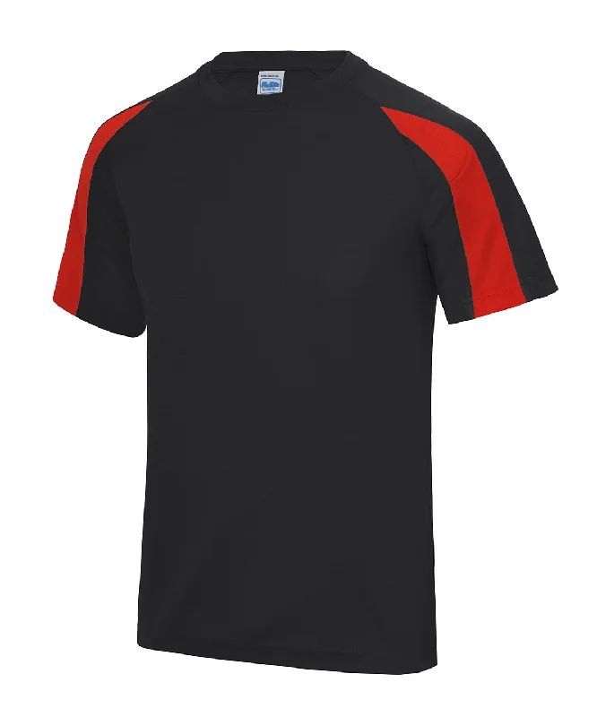 Contrast cool T | Jet Black/Fire Red