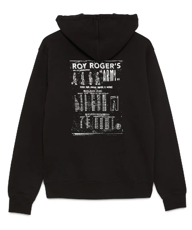 Roy Roger's X Dave's New York Collab "Army" Hooded Sweatshirt - Black