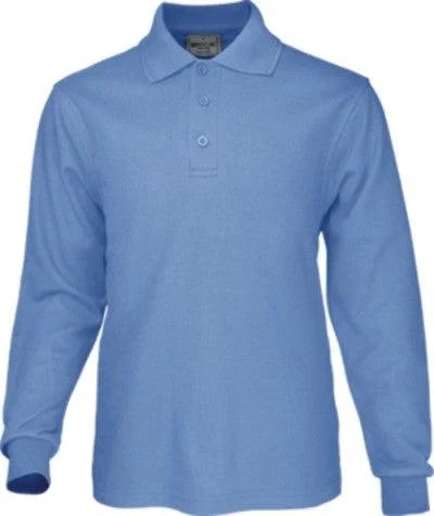 Harbour Long Sleeve Polo - Sky