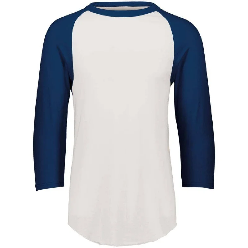 3-4 Sleeve Retro 2.0 Baseball Jersey White-Navy