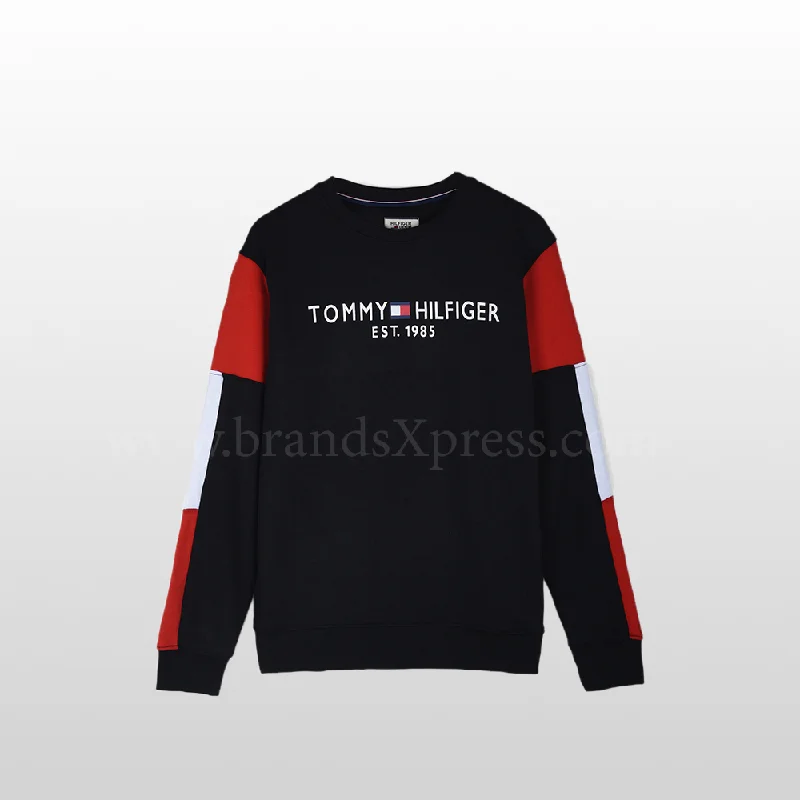 TMY Style Sleeves Black Terry Sweatshirt 10486