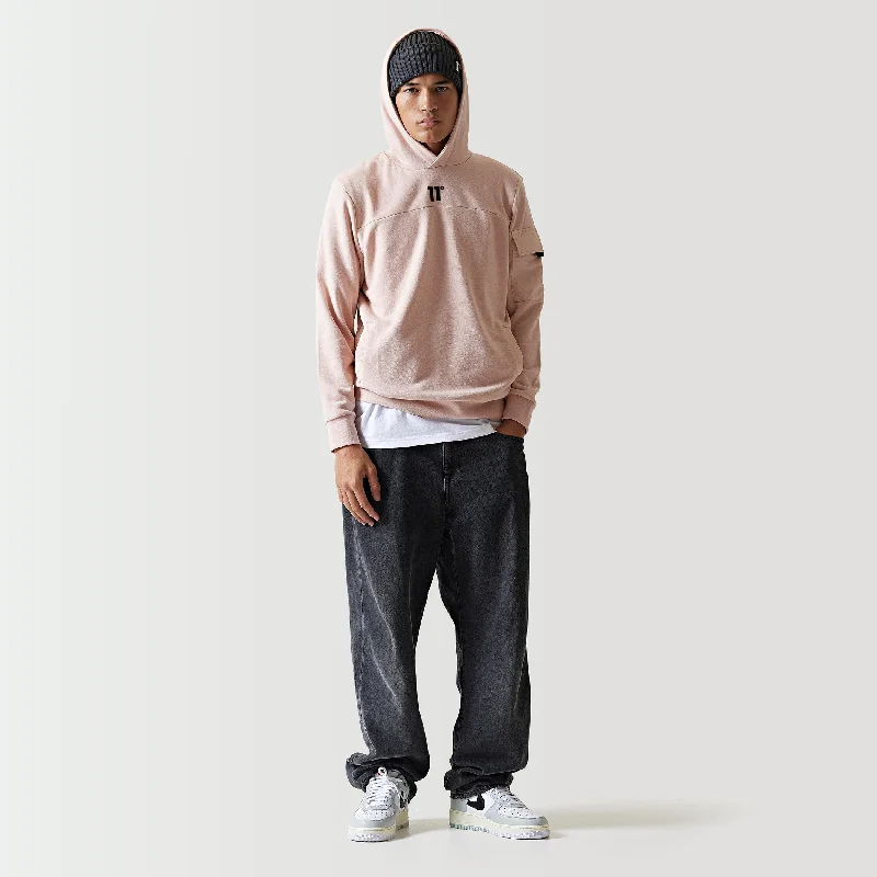 Woven Pocket Hoodie - Putty Pink