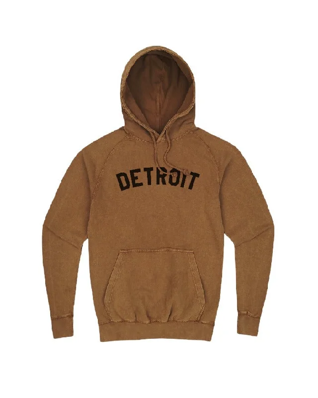 Ink Detroit Mineral Wash Hoodie - Camel