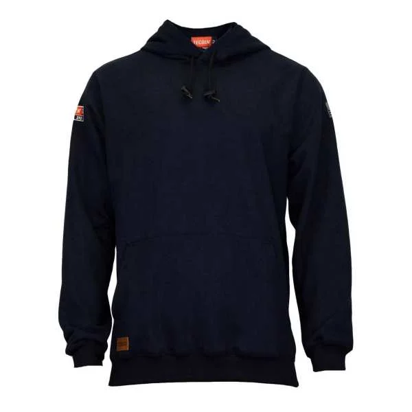 NSA/TECGEN FR DOUBLE LAYER HOODED PULLOVER SWEATSHIRT