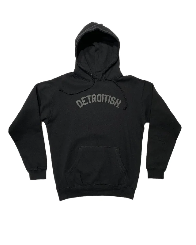 Ink Detroit - Detroitish Hoodie - Black on Black