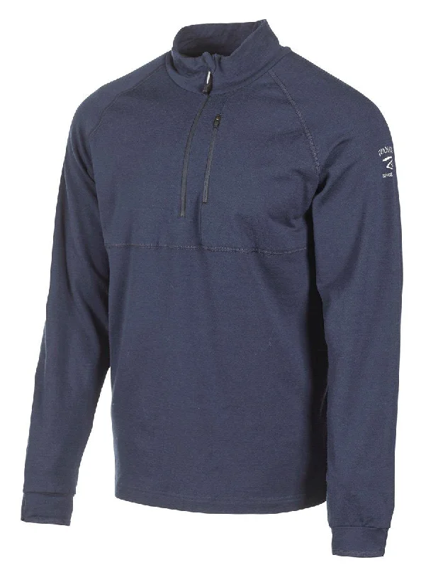 UNDERWOOL CODY HALF ZIP  — STEELBLUE