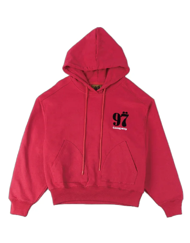 1997shell Stock Logo Hoodie(Red)