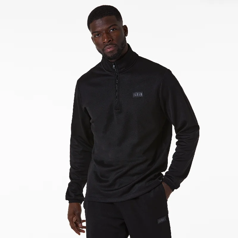 Poly Sport 1/4 Zip | Black