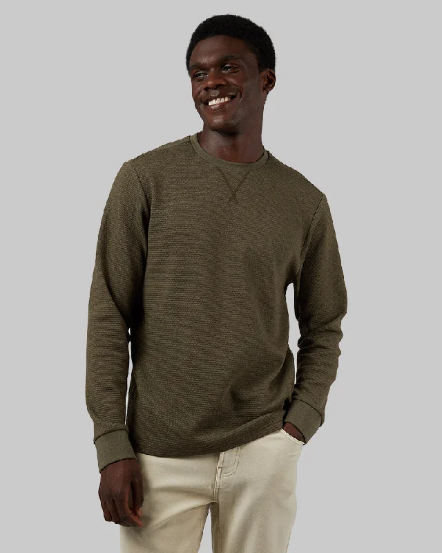 MEN'S WAFFLE CREW SWEATSHIRT