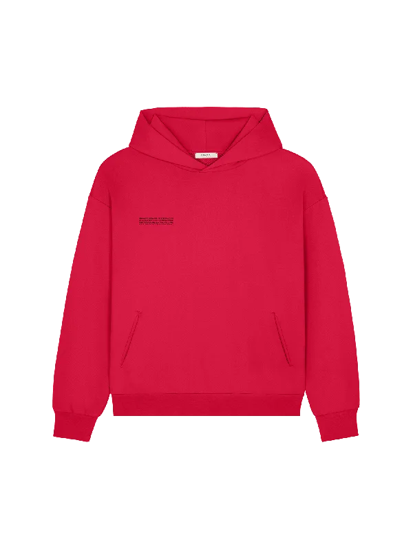 Mens 365 Midweight Hoodie—Goji berry red