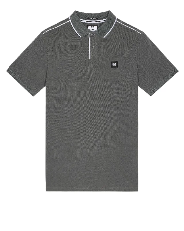 Astola Polo Shirt Zinc/White