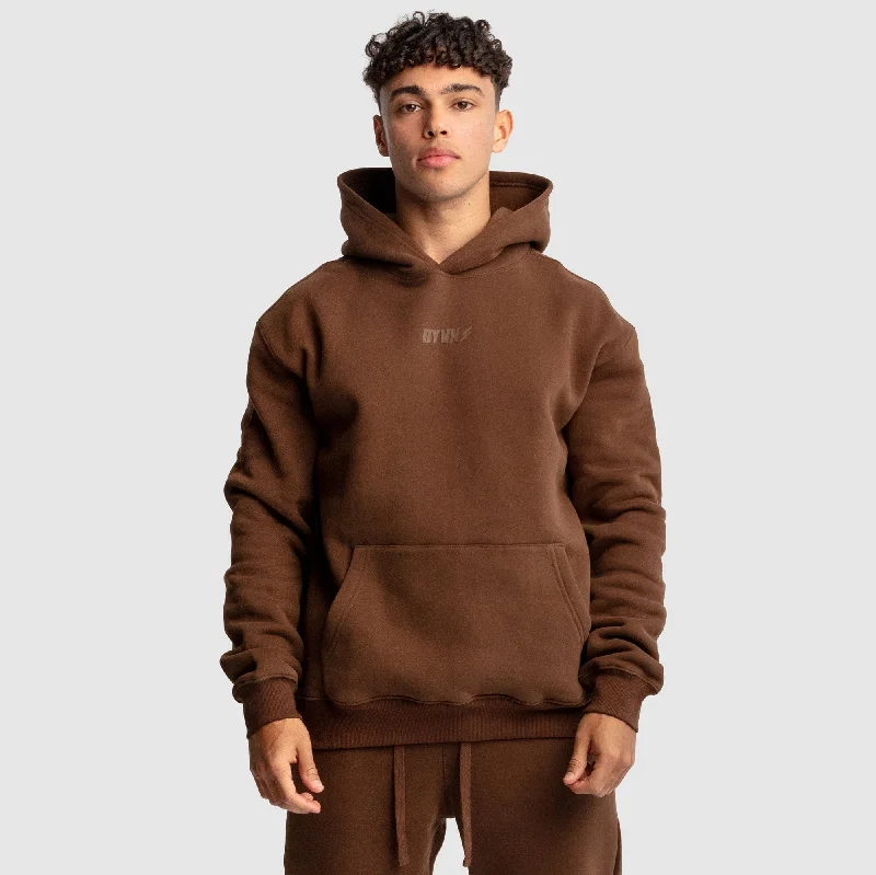 Men's DYVN Relaxed Fit Hoodie - Chocolate