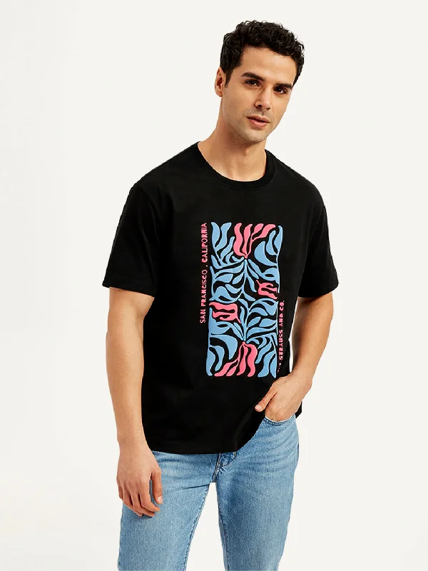 Men's Graphic Print Crew Neck T-Shirt