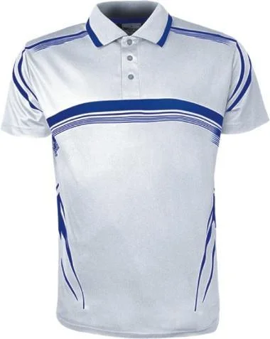 Sublimated Golf Polo - White/Royal