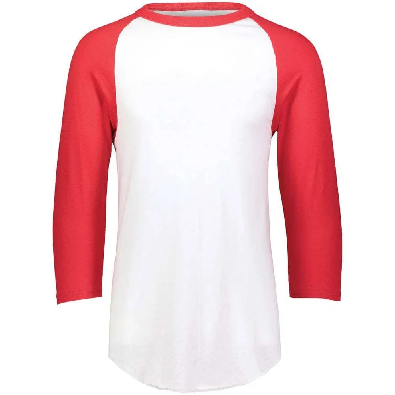 3-4 Sleeve Retro 2.0 Baseball Jersey White-Red