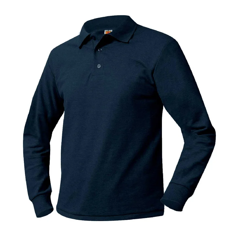 Holy Cross Long Sleeve Piquet Polo