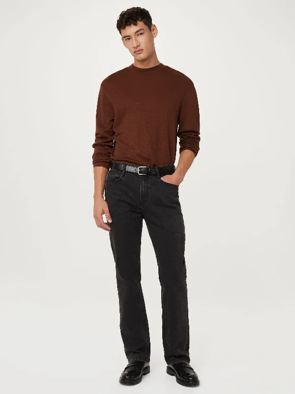 The Merino Wool Mock Neck  in Cappuccino