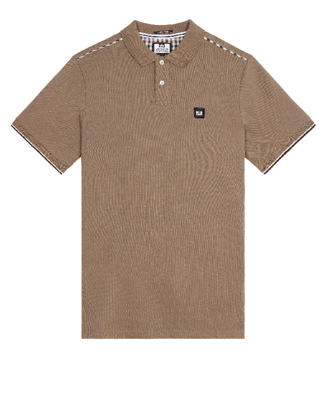 Sakai Polo Shirt Mocha Brown/Mid House Check