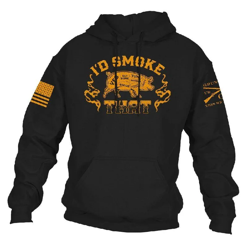 I'd Smoke That Hoodie - Black