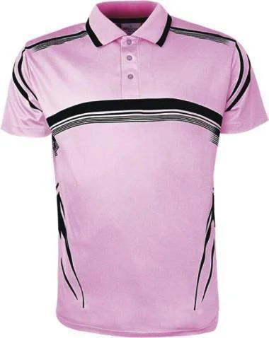 Sublimated Golf Polo - Pink/Black