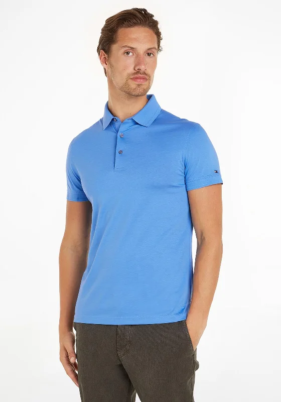 Tommy Hilfiger Mercerised Polo Shirt, Blue Spell