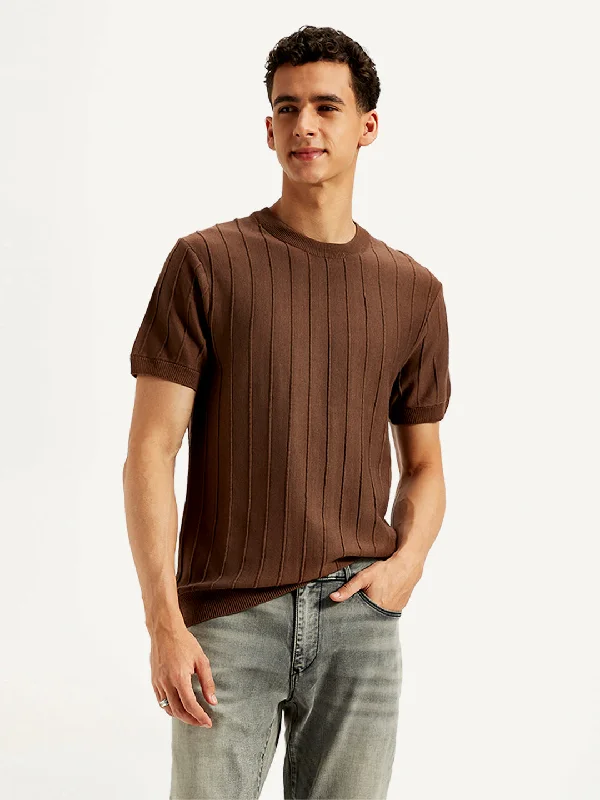 Men's Textured Slim Fit T-Shirt