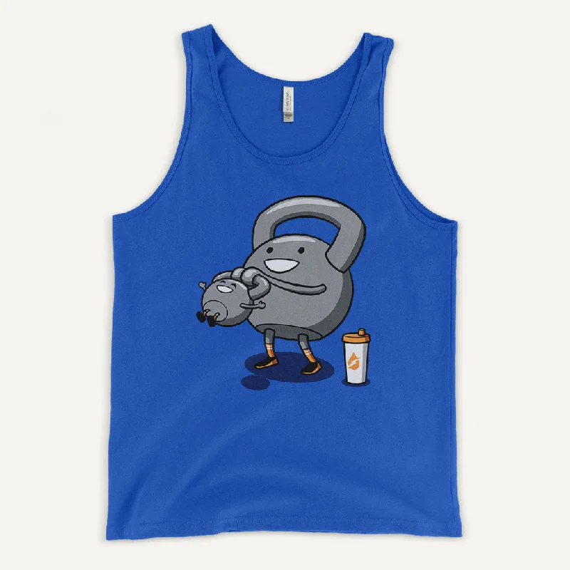 Kettlebell Swinging Baby Kettlebell Men's Tank Top