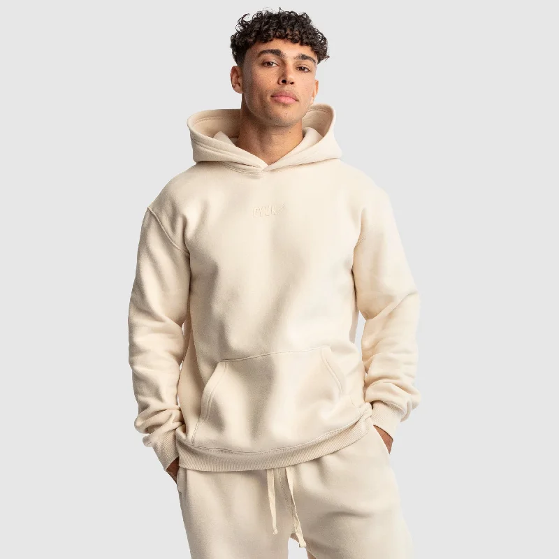 Men's DYVN Relaxed Fit Hoodie - Cream