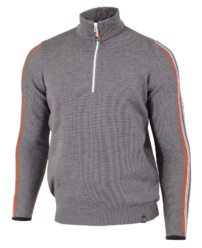 BODE HALF ZIP  — GREY