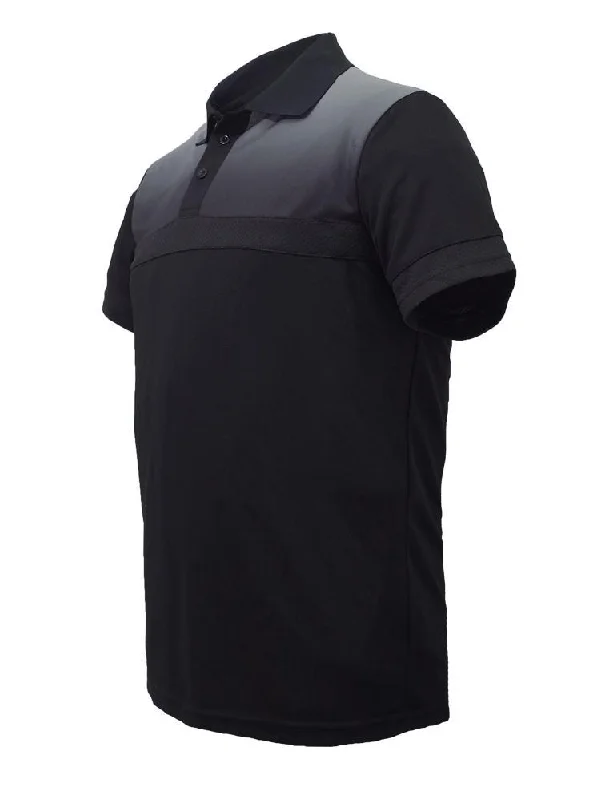 Sublimated Casual Polo - Black/Grey