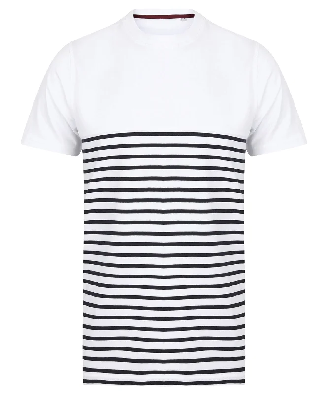 Short-sleeved Breton T | White/Navy