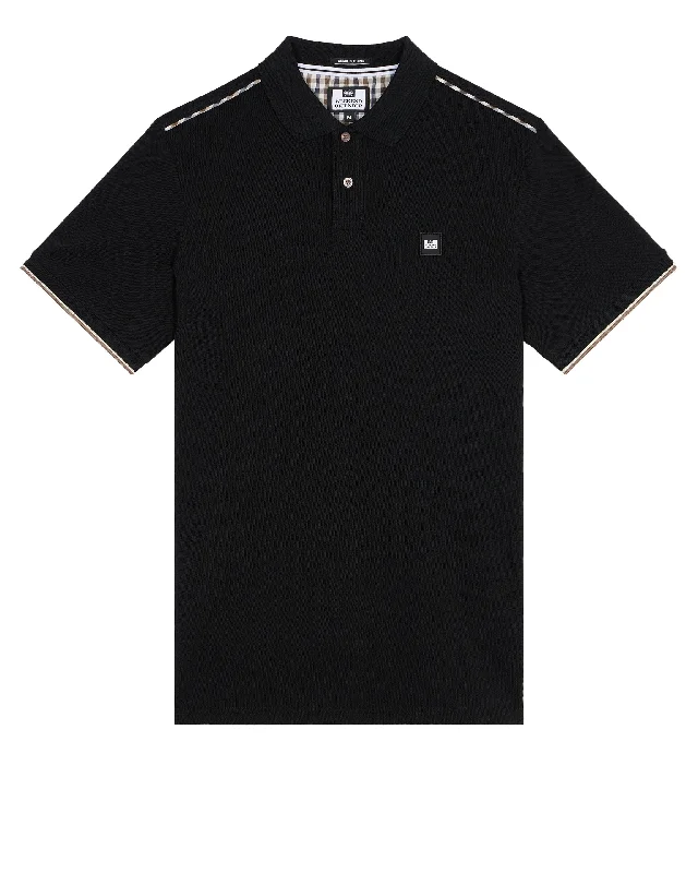 Sakai Polo Shirt Black/Mid House Check