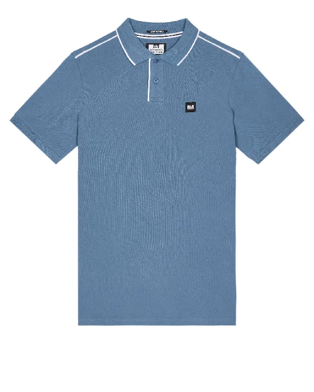 Astola Polo Shirt Baltic Blue/White