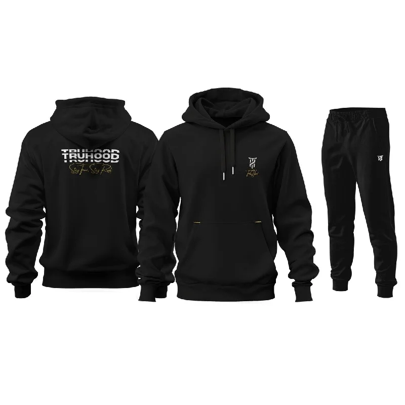 Ultimate Black Hoodie & Tracksuit Set for Men & Boys | Plain & Graphic Options | OG Embroidery