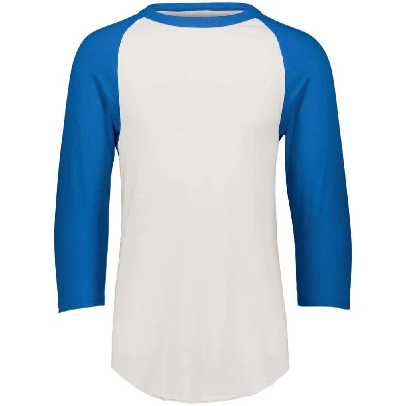 3-4 Sleeve Retro 2.0 Baseball Jersey White-Royal