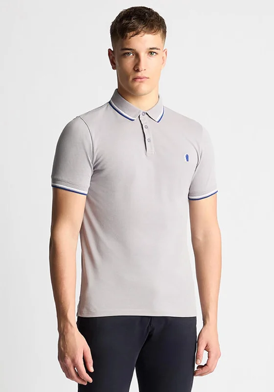 Remus Uomo Contrast Trim Polo Shirt, Grey