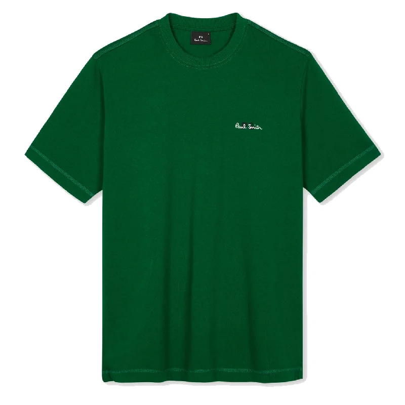 Paul Smith Embroidered PS Logo T-Shirt Green