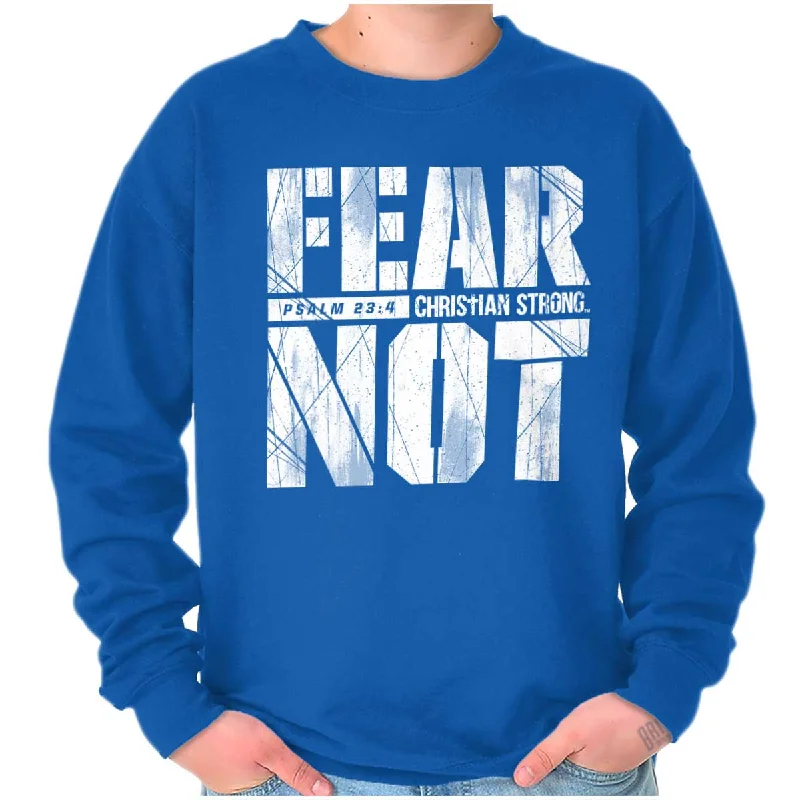 Fear Not Psalm 23:4 Crewneck Sweatshirt