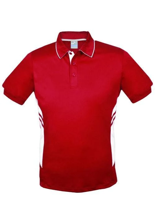 Tasman Polo Shirt - Red/White