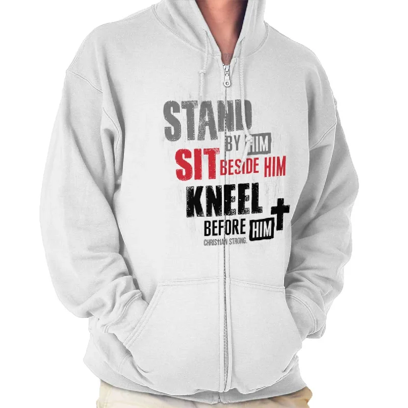 Stand Sit Kneel Zip Hoodie