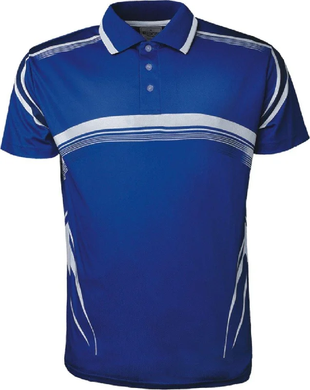 Sublimated Golf Polo - Royal/White