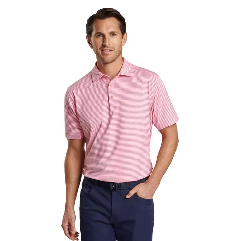 Peter Millar Cedar Performance Jersey Polo Shirt - Hula Pink