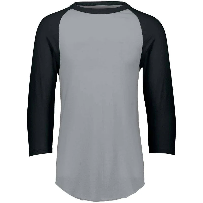 3-4 Sleeve Retro 2.0 Baseball Jersey Grey-Black