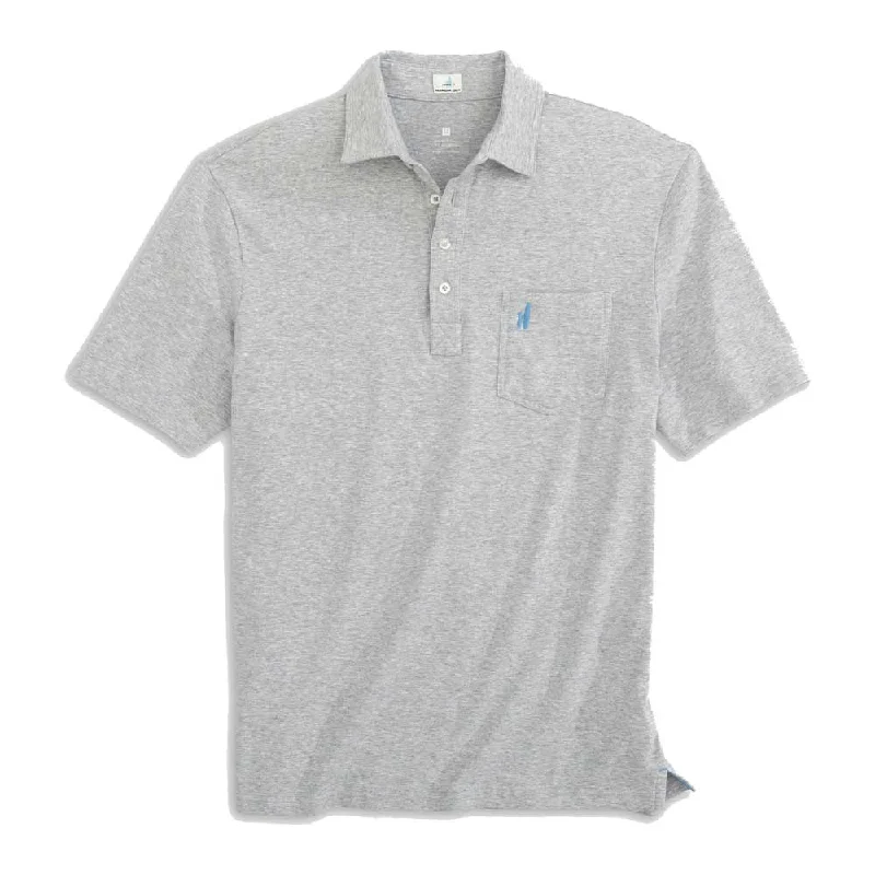 Johnnie-O Heathered Original Polo Shirt - Gray